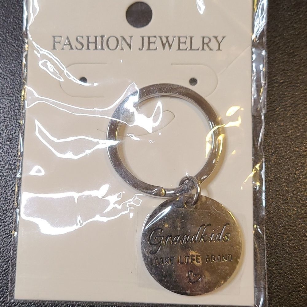 "Grandkids make life grand" Keychain